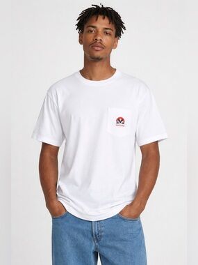 38. Volcom • NWT Men's Classic White Tee with Pocket